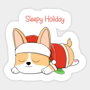 Sleepy Holiday Sticker